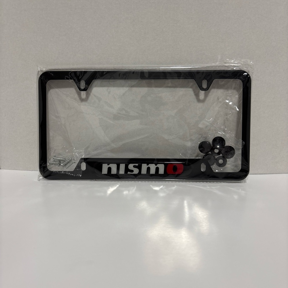 Nissan NISMO Color Black Metal License Plate Frame for 350Z 370Z GT-R